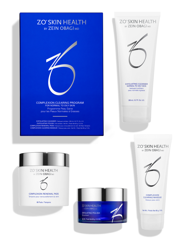 Complexion clearing skincare program kit